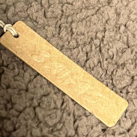 NWT SKIMS desert tan teddy fuzzy high rise straight leg track pants medium - Picture 8 of 8